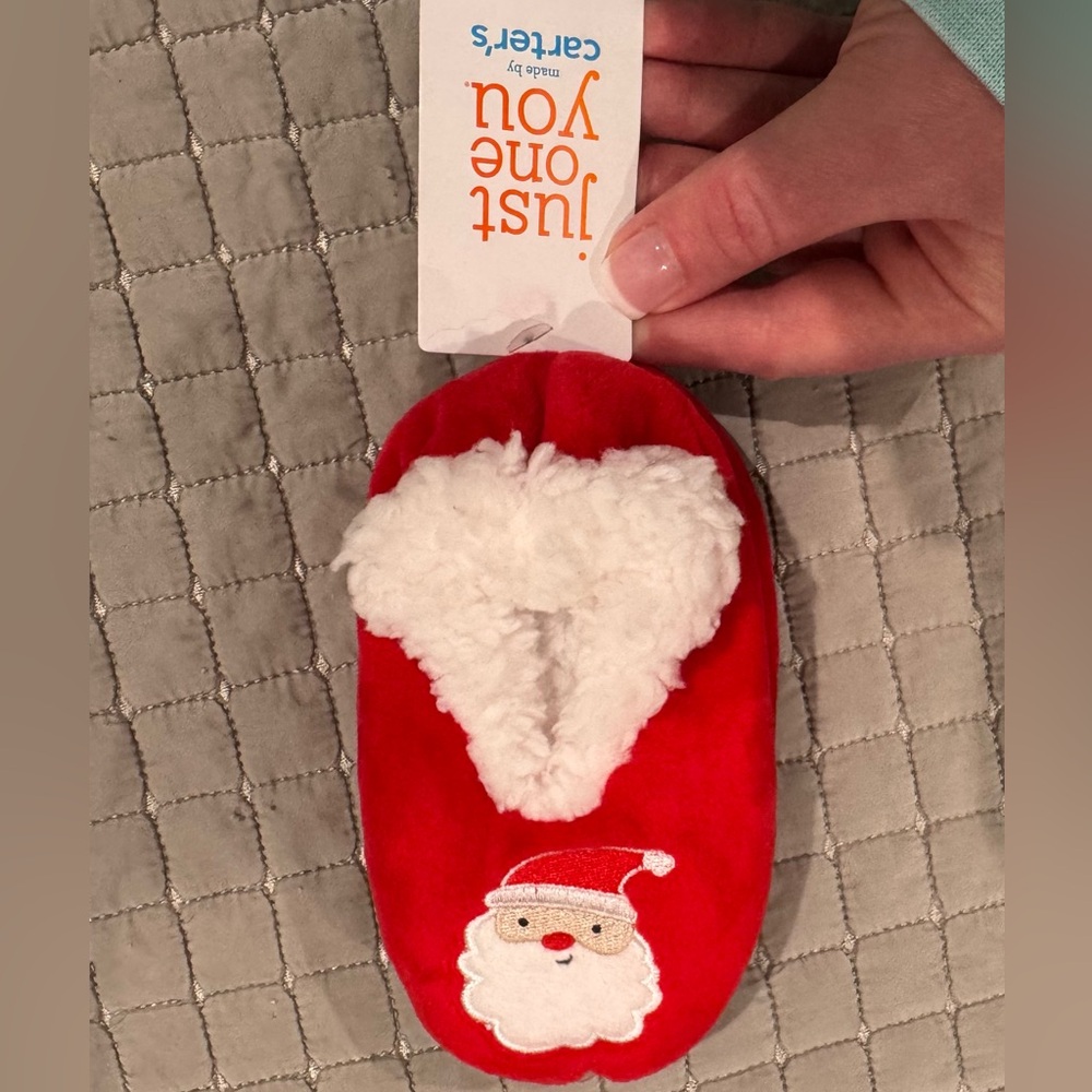 Carter’s Red Santa Baby Slippers
